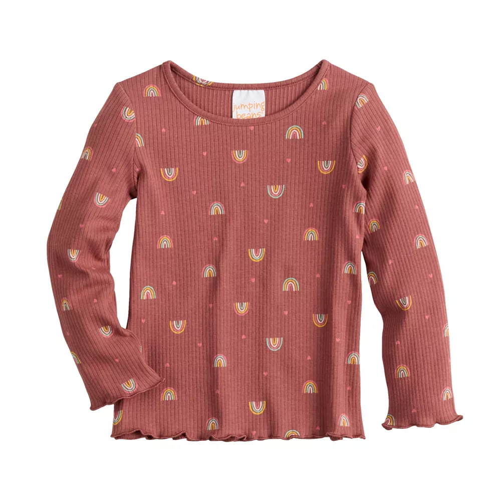 Toddler Girls Jumping Beans® Ribbed Tee 5 Toddler Girls Jumping Beans® Ribbed Tee - Image 3
