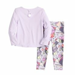 Toddler Girl Jumping Beans® Active Long Sleeve Keyhole Tee & Printed Leggings Set 7 Toddler Girl Jumping Beans® Active Long Sleeve Keyhole Tee & Printed Leggings Set -kids pajamas set Sales 5585390 ALT