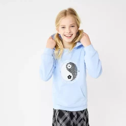 Girls 6-20 SO® Favorite Fleece Pullover Hoodie in Regular & Plus -kids pajamas set Sales 5585587 ALT10