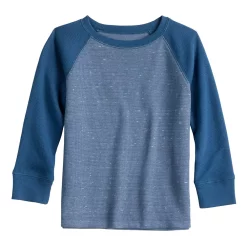 Toddler Boy Jumping Beans® Thermal Raglan Tee -kids pajamas set Sales 5585811 Blue Navy