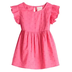 Toddler Girl Jumping Beans® Flutter Sleeve Baby Doll Top -kids pajamas set Sales 5587610 Pink
