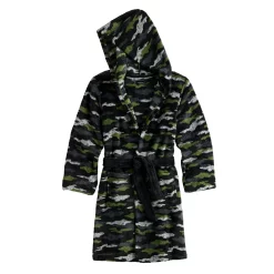 Boys 4-14 Cuddl Duds Hooded Robe -kids pajamas set Sales 5587715 Black