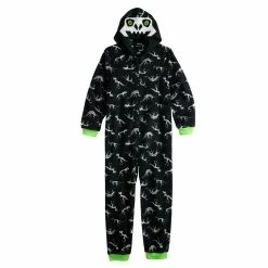 Boys 4-16 Cuddl Duds Hooded One-Piece Pajamas -kids pajamas set Sales 5587774 Black