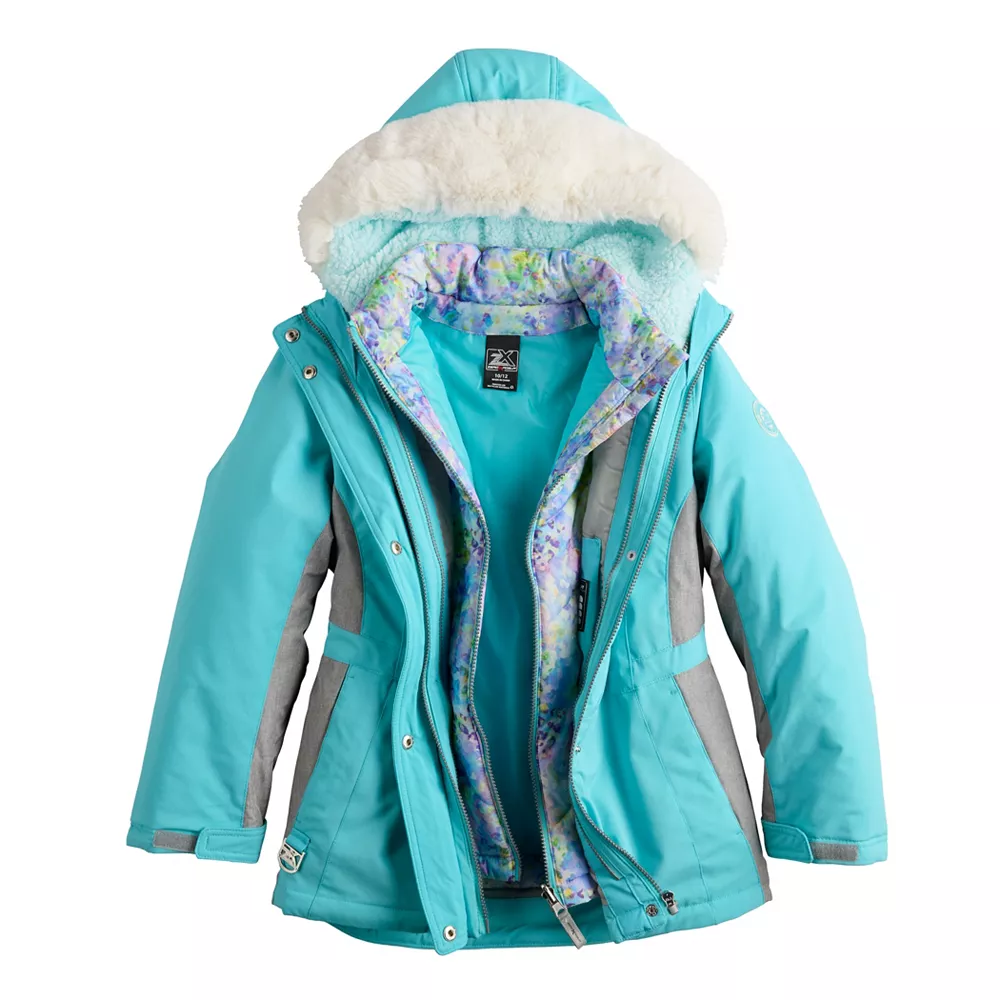 Girls 4-18 ZeroXposur 3-in-1 Heavyweight Systems Jacket 2 Girls 4-18 ZeroXposur 3-in-1 Heavyweight Systems Jacket