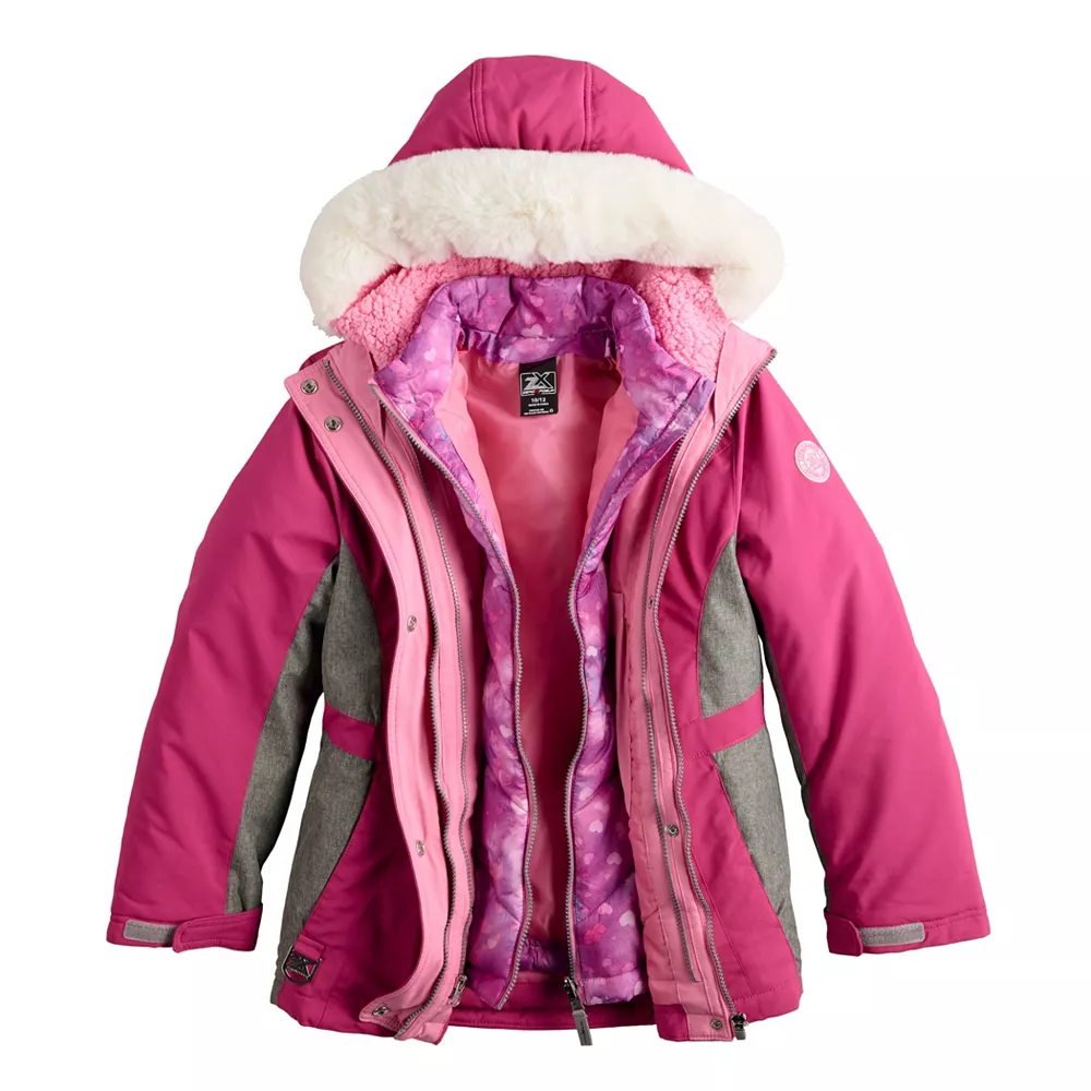 Girls 4-18 ZeroXposur 3-in-1 Heavyweight Systems Jacket 7 Girls 4-18 ZeroXposur 3-in-1 Heavyweight Systems Jacket - Image 6