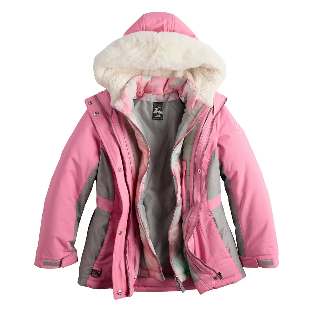 Girls 4-18 ZeroXposur 3-in-1 Heavyweight Systems Jacket 6 Girls 4-18 ZeroXposur 3-in-1 Heavyweight Systems Jacket - Image 5