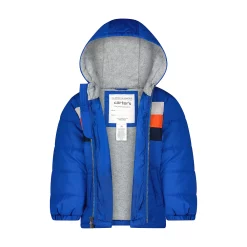 Toddler Boy Carter's Colorblock Puffer Coat -kids pajamas set Sales 5588018 ALT