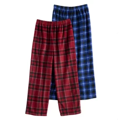 Boys 6-16 Cuddl Duds 2-Pack Lounge Pants -kids pajamas set Sales 5588396 Blue Plaid