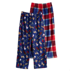 Boys 6-16 Cuddl Duds 2-Pack Lounge Pants -kids pajamas set Sales 5588396 Navy Holidays