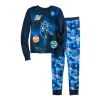Boys 6-12 Cuddl Duds Top & Bottoms Pajama Set -kids pajamas set Sales 5588551 Navy Space
