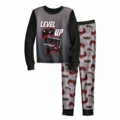 Boys 6-12 Cuddl Duds Top & Bottoms Pajama Set -kids pajamas set Sales 5588551 Red Gamer