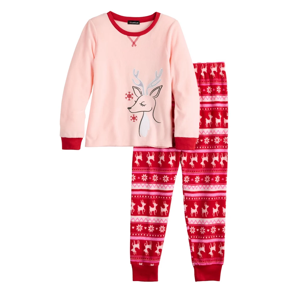 Girls 4-12 Cuddl Duds Pajama Set 6 Girls 4-12 Cuddl Duds Pajama Set - Image 4