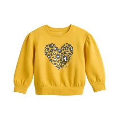 Toddler Girl Jumping Beans® Puff Sleeve Crewneck Sweatshirt 9 Toddler Girl Jumping Beans® Puff Sleeve Crewneck Sweatshirt -kids pajamas set Sales 5591742 Gold