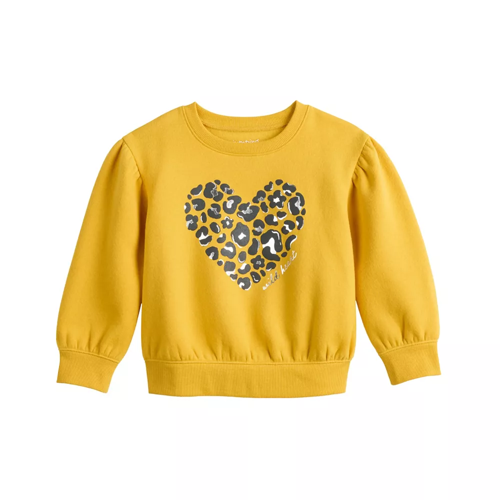 Toddler Girl Jumping Beans® Puff Sleeve Crewneck Sweatshirt 5 Toddler Girl Jumping Beans® Puff Sleeve Crewneck Sweatshirt - Image 3