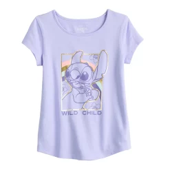 Toddler Girl Disney Lilo & Stitch Adaptive Easy Dressing & Abdominal Access Graphic Tee by Jumping Beans®