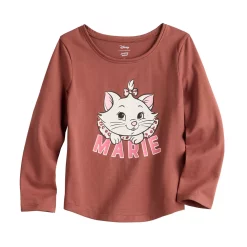 Toddler Girl Disney The Aristocats Marie Long Sleeve Shirttail Graphic Tee by Jumping Beans®