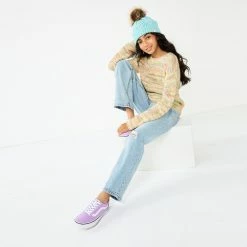 Girls 6-20 SO® Favorite High Rise 90's Loose Jeans in Regular & Plus -kids pajamas set Sales 5593500 ALT8