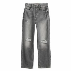 Girls 6-20 SO® Favorite High Rise 90's Loose Jeans in Regular & Plus -kids pajamas set Sales 5593500 Light Gray