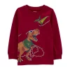 Toddler Boy Carter's Christmas Graphic Tee -kids pajamas set Sales 5593832 Red Dino