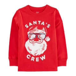 Toddler Boy Carter's Christmas Graphic Tee -kids pajamas set Sales 5593832 Red Xmas