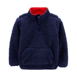 Toddler Boy Carter's Quarter Zip Sherpa Pullover