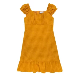 Girls 7-16 Speechless Chiffon Cap Sleeve Gingham Dress