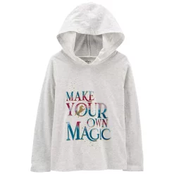 Girls 4-14 Carter's "We Are The Future" French Terry Graphic Hoodie -kids pajamas set Sales 5596658 Gray Magic
