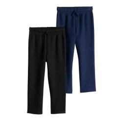 Toddler Boy Jumping Beans® Fleece Open Leg Sweatpants 2-Pack