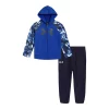 Boys 4-7 Under Armour UA Trails Zip-Up Raglan Logo Graphic Hoodie & Jogger Pants Set -kids pajamas set Sales 5599447
