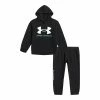 Boys 4-7 Under Armour Black & Green Logo Graphic Hoodie & Wordmark Jogger Pants Set -kids pajamas set Sales 5599493