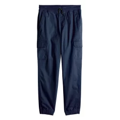 Boys 8-20 Sonoma Goods For Life® Flexwear Cargo Jogger Pants in Regular & Husky -kids pajamas set Sales 5600530 Navy