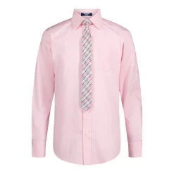Boys 4-20 IZOD Stretch Solid Poplin Shirt & Tie Set -kids pajamas set Sales 5601029 Parfait Pink