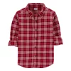 Boys 4-14 Carter's Plaid Button-Front Shirt -kids pajamas set Sales 5601748 Red