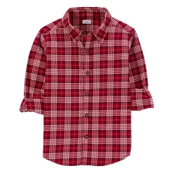 Boys 4-14 Carter's Plaid Button-Front Shirt