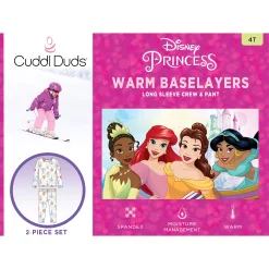 Disney Princess Toddler Girl Baselayer Set by Cuddl Duds® -kids pajamas set Sales 5608274 ALT