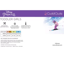Disney Princess Toddler Girl Baselayer Set by Cuddl Duds® -kids pajamas set Sales 5608274 ALT2