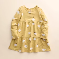 Baby & Toddler Girl Little Co. by Lauren Conrad Organic Long-Sleeve Tiered Dress