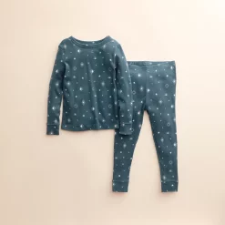 Baby & Toddler Little Co. by Lauren Conrad Organic 2-Piece Pajama Set -kids pajamas set Sales 5612360 Dark Blue Stars