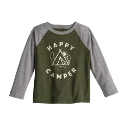 Toddler Boy Jumping Beans® Long Raglan Sleeve Graphic Tee -kids pajamas set Sales 5614172 Green