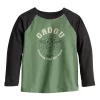 Toddler Boy Jumping Beans® The Mandalorian Grogu aka Baby Yoda "Stronger Than You Think" Raglan Graphic Tee -kids pajamas set Sales 5614184