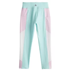 Girls 7-16 Tek Gear® Colorblock Performance 7/8 Leggings in Regular & Plus -kids pajamas set Sales 5618789 ALT