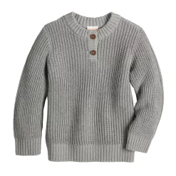 Toddler Boy Jumping Beans® Henley Sweater -kids pajamas set Sales 5619147 Gray