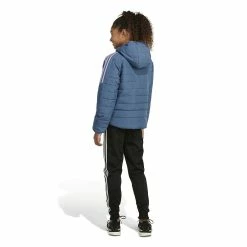 Girls 4-16 adidas Cozy 3S Puffer Jacket -kids pajamas set Sales 5620326 ALT4