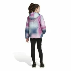 Girls 4-16 adidas Classic AOP Puffer Jacket -kids pajamas set Sales 5620327 ALT4