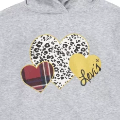 Girls 7-16 Levi's® Heart Boxy Crop Hoodie -kids pajamas set Sales 5623697 ALT2