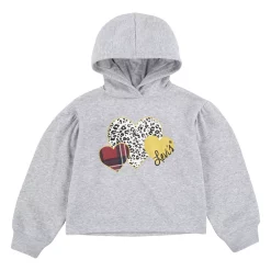 Girls 7-16 Levi's® Heart Boxy Crop Hoodie -kids pajamas set Sales 5623697 Gray