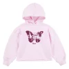 Girls 7-16 Levi's® Butterfly Boxy Crop Logo Hoodie -kids pajamas set Sales 5623699 Pink