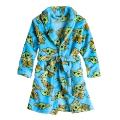 Toddler Boy The Mandalorian "Grogu Treats" Bath Robe