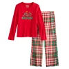 Girls 4-16 Jammies For Your Families® Joyful Celebration Feliz Navidad Pajama Set -kids pajamas set Sales 5627192