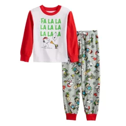Boys 4-12 Jammies For Your Families® Peanuts "Fa La La" Pajama Set